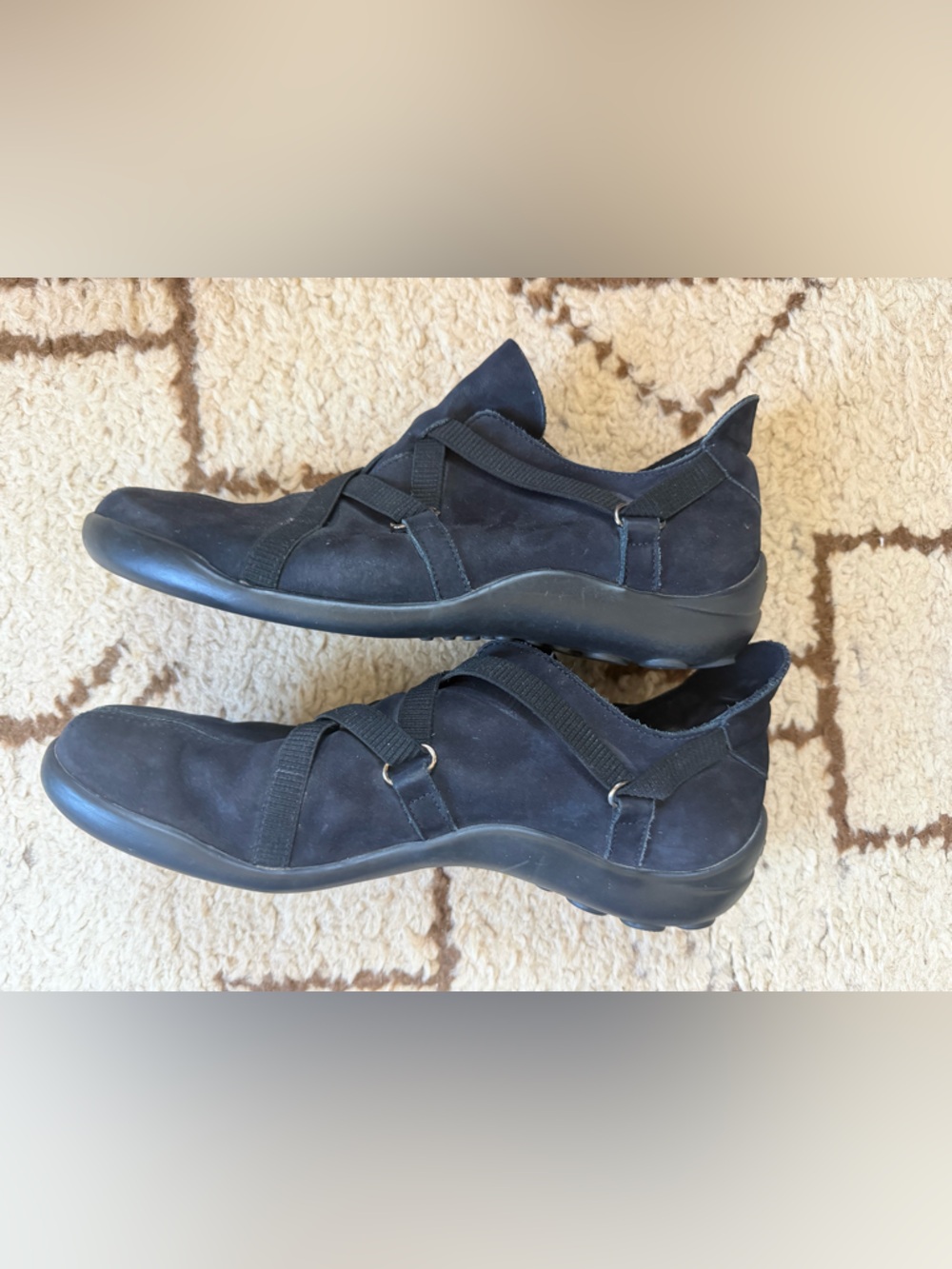 Arche Black Suede Strappy Ankle Booties, size 8 regular - Picture 2 of 7